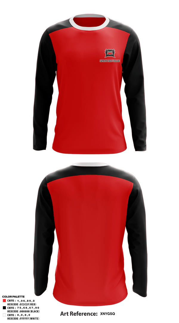 Long Sleeve Performance Shirt, Spencerville Middle School Baseball, Baseball, Teamtime, Team time, sublimation, custom sports apparel, team uniforms, spirit wear, spiritwear, sports uniforms, custom shirts, team store, custom team store, fundraiser sports, apparel fundraiser