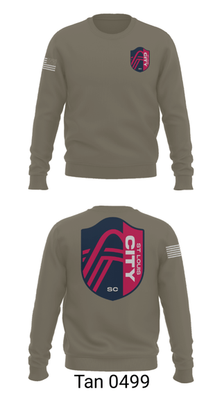 Crew Neck Sweatshirt, , Army, Teamtime, Team time, sublimation, custom sports apparel, team uniforms, spirit wear, spiritwear, sports uniforms, custom shirts, team store, custom team store, fundraiser sports, apparel fundraiser