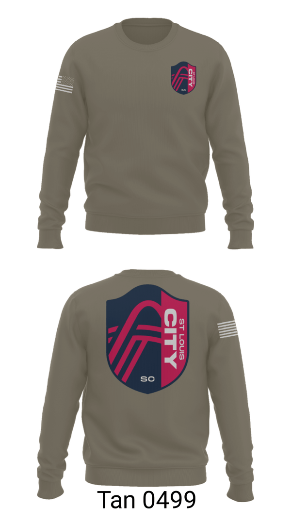Crew Neck Sweatshirt, , Army, Teamtime, Team time, sublimation, custom sports apparel, team uniforms, spirit wear, spiritwear, sports uniforms, custom shirts, team store, custom team store, fundraiser sports, apparel fundraiser
