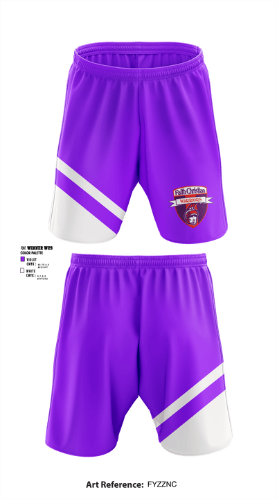 Faith Christian High School 13125315 Athletic Shorts With Pockets - 1