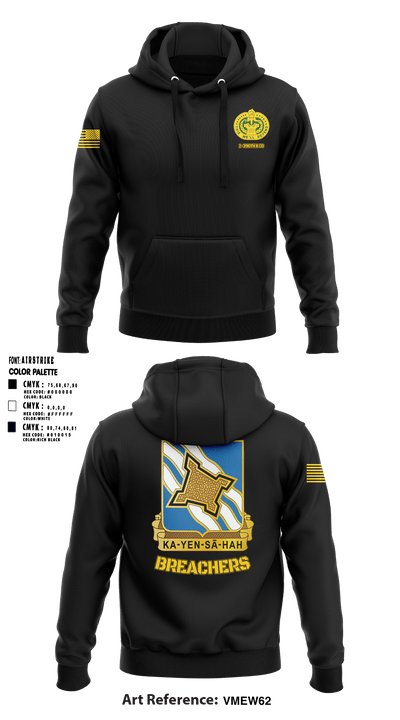 1-390TH B CO. 88866436 Hoodie - 2