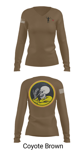 Women's Long Sleeve Vneck Shirt, , Army, Teamtime, Team time, sublimation, custom sports apparel, team uniforms, spirit wear, spiritwear, sports uniforms, custom shirts, team store, custom team store, fundraiser sports, apparel fundraiser