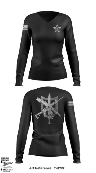 Women's Long Sleeve Vneck Shirt, , Police, Teamtime, Team time, sublimation, custom sports apparel, team uniforms, spirit wear, spiritwear, sports uniforms, custom shirts, team store, custom team store, fundraiser sports, apparel fundraiser