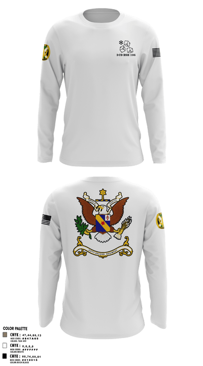 1-155th Dixie Thunder 83572891 Long Sleeve Performance Shirt - 8