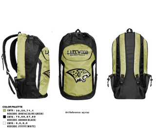 Gear Bag, Lakewood High School Basketball, Women's Basketball, Teamtime, Team time, sublimation, custom sports apparel, team uniforms, spirit wear, spiritwear, sports uniforms, custom shirts, team store, custom team store, fundraiser sports, apparel fundraiser