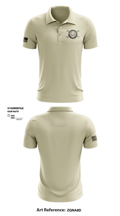 D Co 1-52 AVN REGT 67961627 Short Sleeve Performance Polo - 6