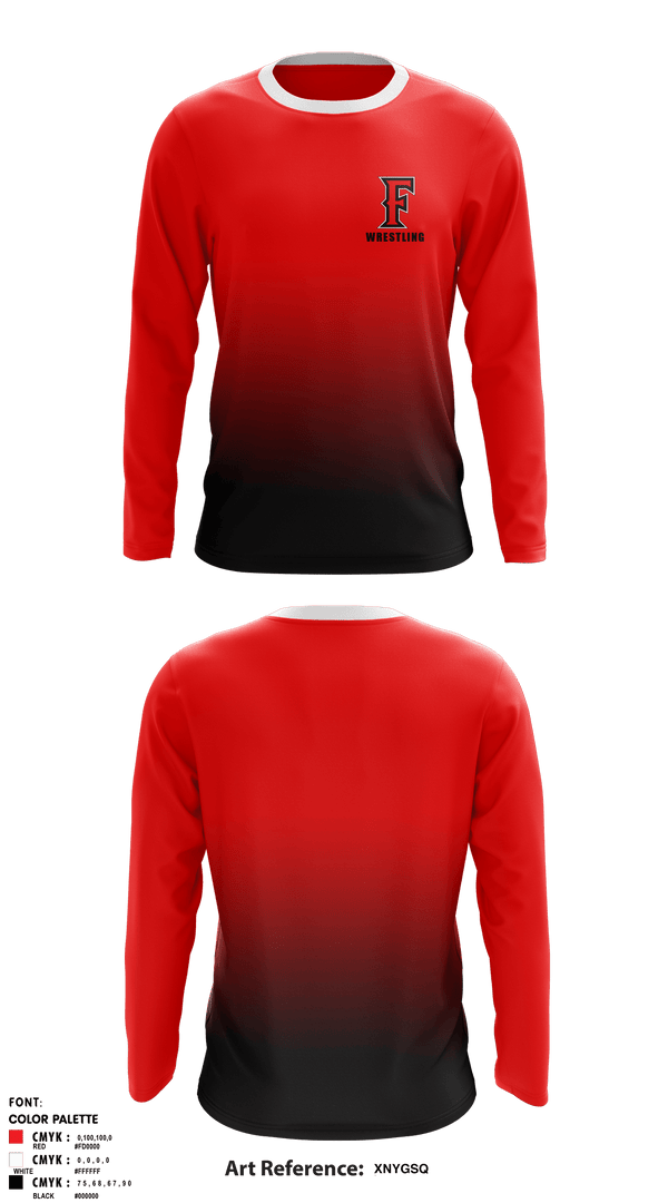 Long Sleeve Rash Guard Shirt, Frontier Senior High School Wrestling, Wrestling, Teamtime, Team time, sublimation, custom sports apparel, team uniforms, spirit wear, spiritwear, sports uniforms, custom shirts, team store, custom team store, fundraiser sports, apparel fundraiser