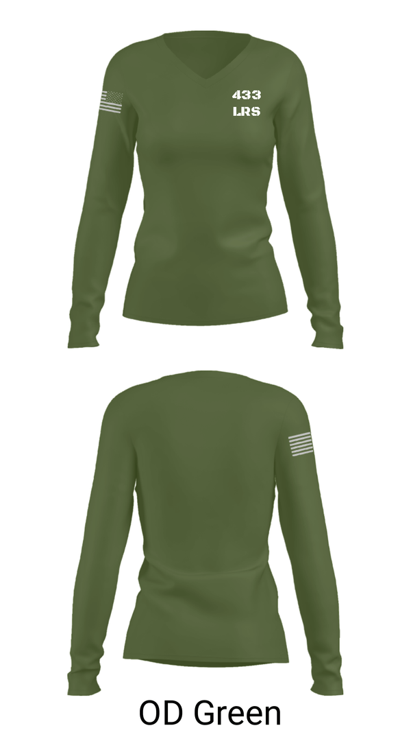 Women's Long Sleeve Vneck Shirt, , Air Force, Teamtime, Team time, sublimation, custom sports apparel, team uniforms, spirit wear, spiritwear, sports uniforms, custom shirts, team store, custom team store, fundraiser sports, apparel fundraiser