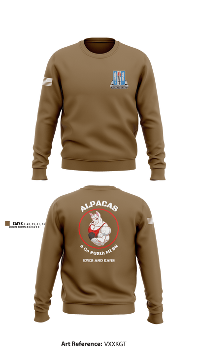 Alpha Company 205th MI BN 42237898 Crew Neck Sweatshirt - 5
