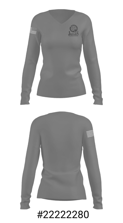 Pioneer Ridge Middle School Volleyball 26800104 Women's Long Sleeve V-neck Shirt - 26