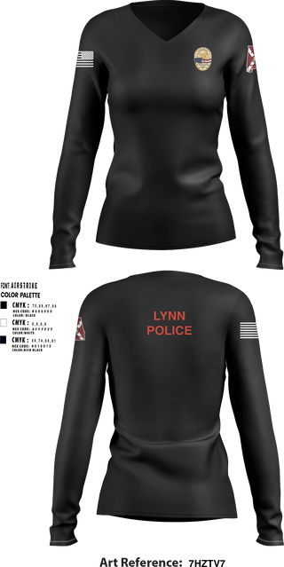 Women's Long Sleeve Vneck Shirt, , Police, Teamtime, Team time, sublimation, custom sports apparel, team uniforms, spirit wear, spiritwear, sports uniforms, custom shirts, team store, custom team store, fundraiser sports, apparel fundraiser