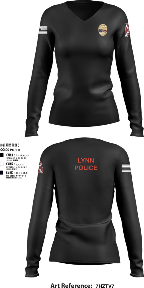 Women's Long Sleeve Vneck Shirt, , Police, Teamtime, Team time, sublimation, custom sports apparel, team uniforms, spirit wear, spiritwear, sports uniforms, custom shirts, team store, custom team store, fundraiser sports, apparel fundraiser