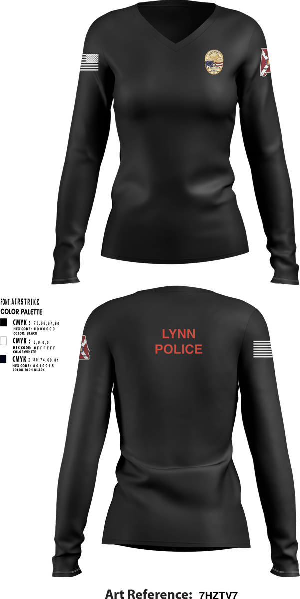 Women's Long Sleeve Vneck Shirt, , Police, Teamtime, Team time, sublimation, custom sports apparel, team uniforms, spirit wear, spiritwear, sports uniforms, custom shirts, team store, custom team store, fundraiser sports, apparel fundraiser