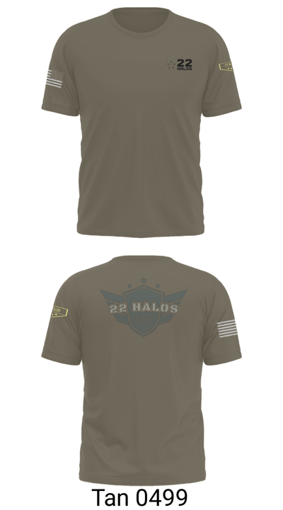 22 Halos 54349080 Short Sleeve Performance Shirt - 35