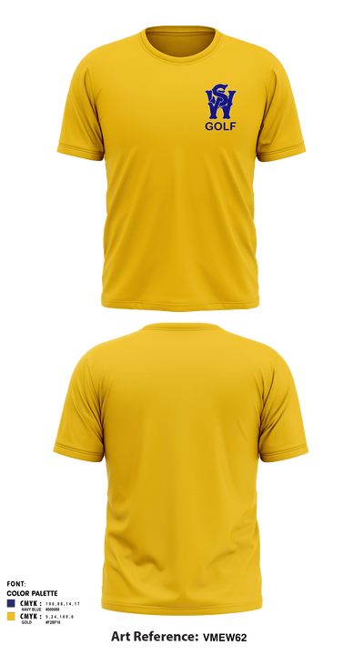 West Seattle High School Golf Team 9176643 Short Sleeve Performance Shirt - 2
