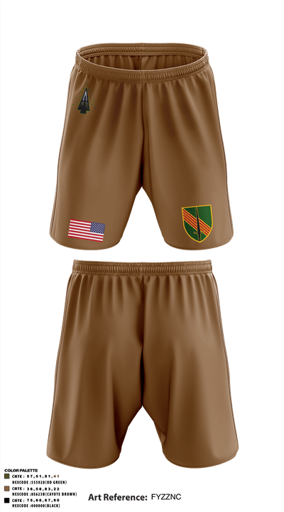 A Co, 1st BN, 4SFAB 88998967 Athletic Shorts With Pockets - 50