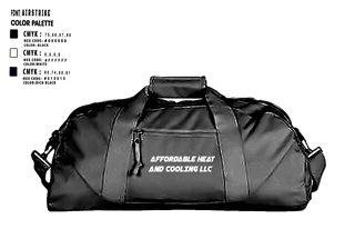 Duffle Bag, Affordable Heat and Cooling llc, , Teamtime, Team time, sublimation, custom sports apparel, team uniforms, spirit wear, spiritwear, sports uniforms, custom shirts, team store, custom team store, fundraiser sports, apparel fundraiser