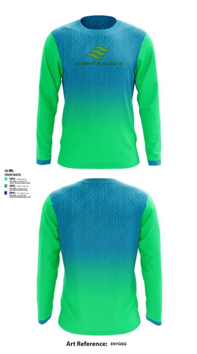 Accent Builders 42438874 Long Sleeve Performance Shirt - 1