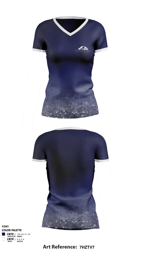 Women's Short Sleeve Vneck Shirt, Rivertree Academy, Spirit Store, Teamtime, Team time, sublimation, custom sports apparel, team uniforms, spirit wear, spiritwear, sports uniforms, custom shirts, team store, custom team store, fundraiser sports, apparel fundraiser