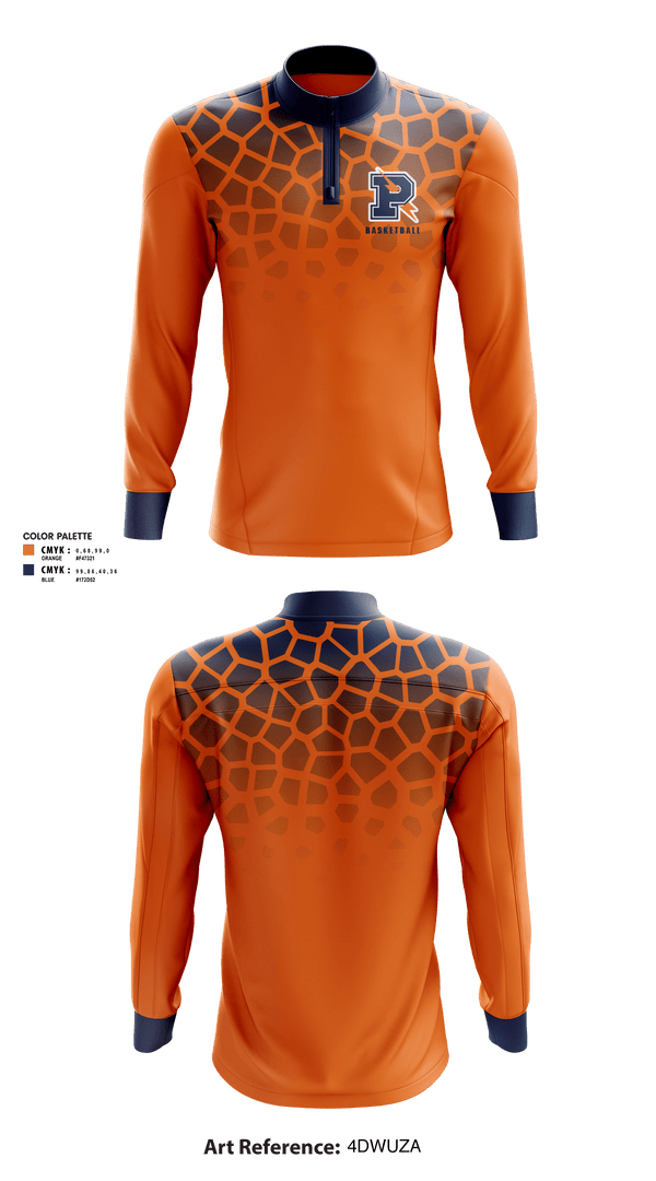 Quarter Zip Jacket, Powers Catholic High School Basketball, Men's Basketball, Teamtime, Team time, sublimation, custom sports apparel, team uniforms, spirit wear, spiritwear, sports uniforms, custom shirts, team store, custom team store, fundraiser sports, apparel fundraiser