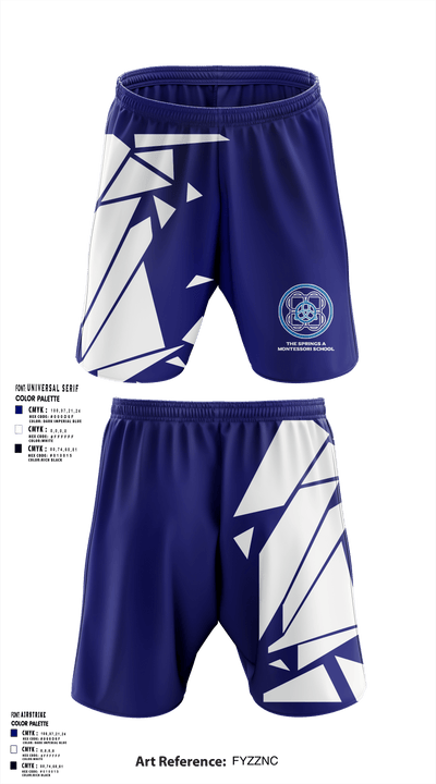 The Springs A Montessori School 83400435 Athletic Shorts With Pockets - 2
