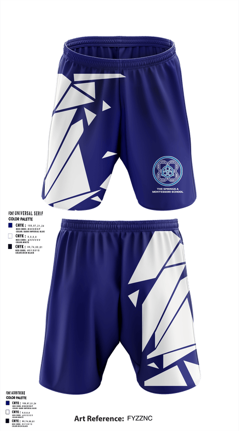Athletic Shorts With Pockets, The Springs A Montessori School, Spirit Store, Teamtime, Team time, sublimation, custom sports apparel, team uniforms, spirit wear, spiritwear, sports uniforms, custom shirts, team store, custom team store, fundraiser sports, apparel fundraiser