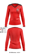 Big Reds 457839852 Women's Long Sleeve V-neck Shirt - 1