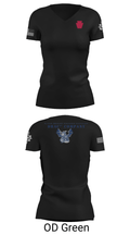 D Co 103rd BEB 81673350 Women's Short Sleeve V-neck Shirt - 22