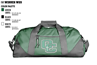 Duffle Bag, Owensboro Catholic High School Cheer, Cheer, Teamtime, Team time, sublimation, custom sports apparel, team uniforms, spirit wear, spiritwear, sports uniforms, custom shirts, team store, custom team store, fundraiser sports, apparel fundraiser