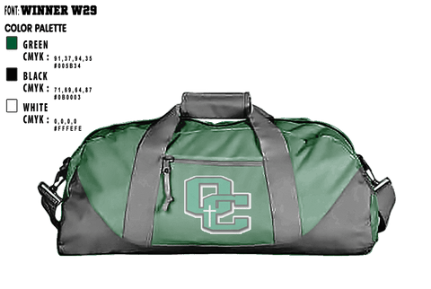 Duffle Bag, Owensboro Catholic High School Cheer, Cheer, Teamtime, Team time, sublimation, custom sports apparel, team uniforms, spirit wear, spiritwear, sports uniforms, custom shirts, team store, custom team store, fundraiser sports, apparel fundraiser