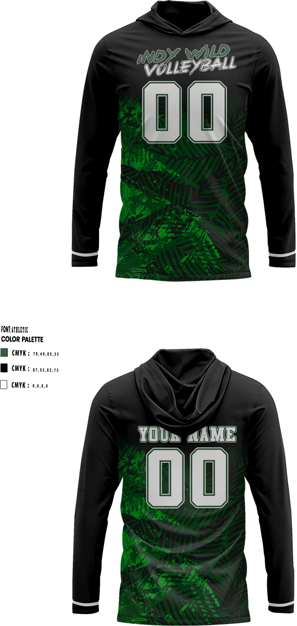 Short Sleeve Performance Shirt with hood, North Central Panthers Volleyball, Women's Volleyball, Teamtime, Team time, sublimation, custom sports apparel, team uniforms, spirit wear, spiritwear, sports uniforms, custom shirts, team store, custom team store, fundraiser sports, apparel fundraiser