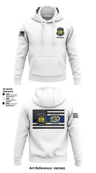 Hoodie, MSHP Class 120, Police, Teamtime, Team time, sublimation, custom sports apparel, team uniforms, spirit wear, spiritwear, sports uniforms, custom shirts, team store, custom team store, fundraiser sports, apparel fundraiser