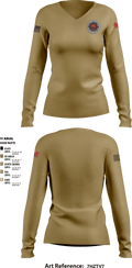 Cumru Township Police Department 51798017 Women's Long Sleeve V-neck Shirt - 3