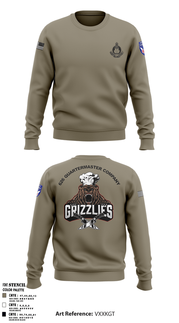 Crew Neck Sweatshirt, , Army, Teamtime, Team time, sublimation, custom sports apparel, team uniforms, spirit wear, spiritwear, sports uniforms, custom shirts, team store, custom team store, fundraiser sports, apparel fundraiser