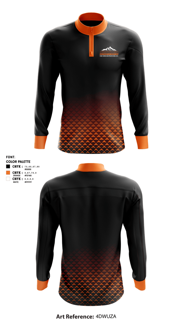 Quarter Zip Jacket, North GA Gutters And Roofing, , Teamtime, Team time, sublimation, custom sports apparel, team uniforms, spirit wear, spiritwear, sports uniforms, custom shirts, team store, custom team store, fundraiser sports, apparel fundraiser