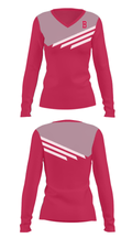 Bedford Senior High School Cross Country 40688937 Women's Long Sleeve V-neck Shirt - 7