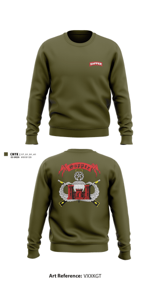 Crew Neck Sweatshirt, , Army, Teamtime, Team time, sublimation, custom sports apparel, team uniforms, spirit wear, spiritwear, sports uniforms, custom shirts, team store, custom team store, fundraiser sports, apparel fundraiser