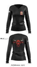 Bravo Bulls 3714911 Women's Long Sleeve V-neck Shirt - 1