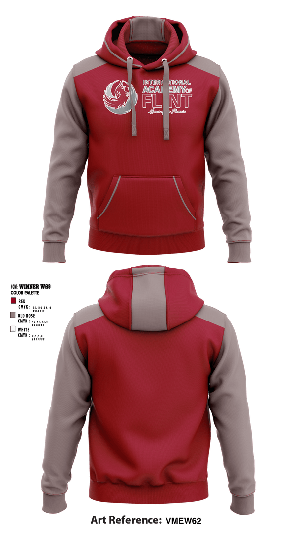 Hoodie, International Academy of Flint, Spirit Store, Teamtime, Team time, sublimation, custom sports apparel, team uniforms, spirit wear, spiritwear, sports uniforms, custom shirts, team store, custom team store, fundraiser sports, apparel fundraiser