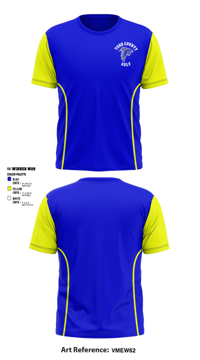 Todd County High School Golf 94102364 Short Sleeve Performance Shirt - 2