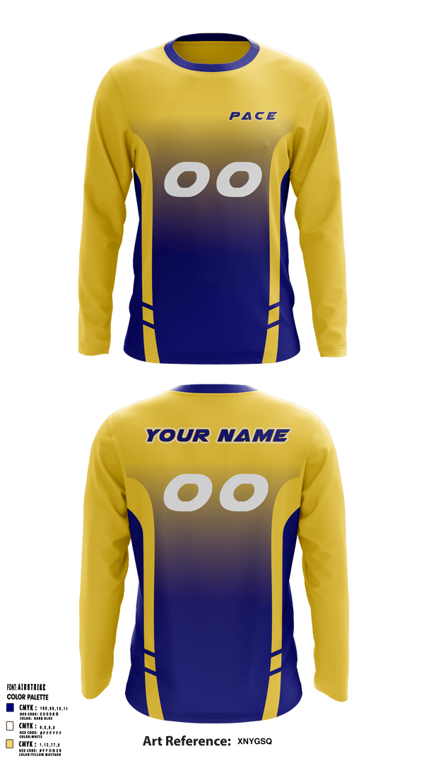 Long Sleeve Performance Shirt, PACE, Men's Volleyball, Teamtime, Team time, sublimation, custom sports apparel, team uniforms, spirit wear, spiritwear, sports uniforms, custom shirts, team store, custom team store, fundraiser sports, apparel fundraiser