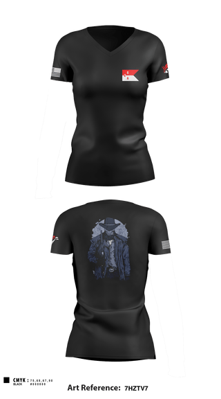 Women's Short Sleeve Vneck Shirt, 2-6 Cav A Trp, Army, Teamtime, Team time, sublimation, custom sports apparel, team uniforms, spirit wear, spiritwear, sports uniforms, custom shirts, team store, custom team store, fundraiser sports, apparel fundraiser
