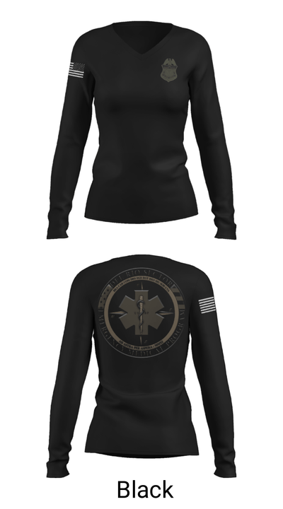 Border Patrol 70763119 Women's Long Sleeve V-neck Shirt - 39