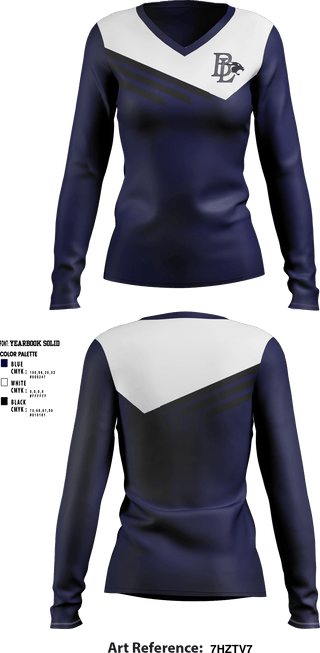 Women's Long Sleeve Vneck Shirt, Buckeye Local High School, Spirit Store, Teamtime, Team time, sublimation, custom sports apparel, team uniforms, spirit wear, spiritwear, sports uniforms, custom shirts, team store, custom team store, fundraiser sports, apparel fundraiser