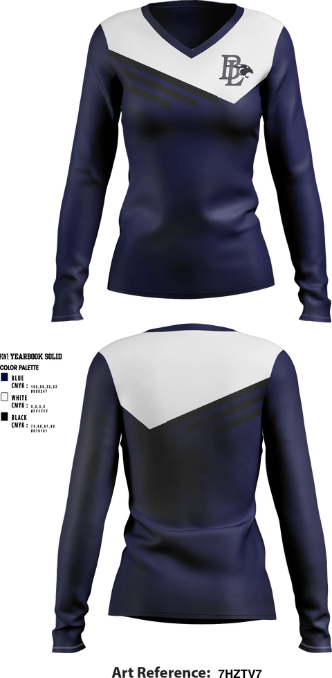 Women's Long Sleeve Vneck Shirt, Buckeye Local High School, Spirit Store, Teamtime, Team time, sublimation, custom sports apparel, team uniforms, spirit wear, spiritwear, sports uniforms, custom shirts, team store, custom team store, fundraiser sports, apparel fundraiser
