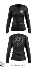 Wayne County K9 Team 22596021 Women's Long Sleeve V-neck Shirt - 49