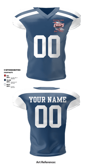 Football Jersey, Copperas Chiefs, Football, Teamtime, Team time, sublimation, custom sports apparel, team uniforms, spirit wear, spiritwear, sports uniforms, custom shirts, team store, custom team store, fundraiser sports, apparel fundraiser