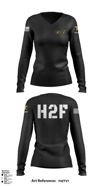 Army H2F 5195175 Women's Long Sleeve V-neck Shirt - 49