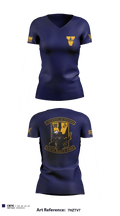 UVA NROTC 47368878 Women's Short Sleeve V-neck Shirt - 1