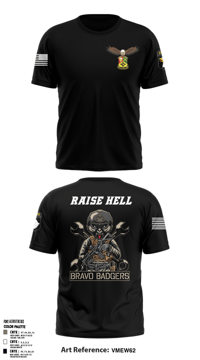 Bravo Badgers, 101 STB 90284504 Short Sleeve Performance Shirt - 51